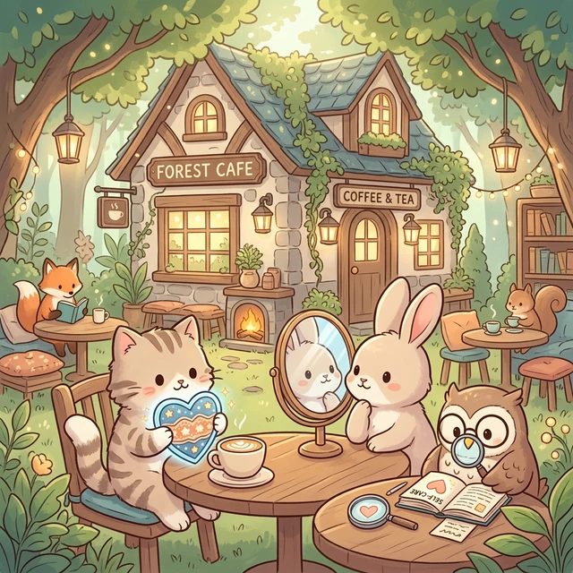 내 마음을 지키는 8가지 방어기제 심리 분석 일러스트